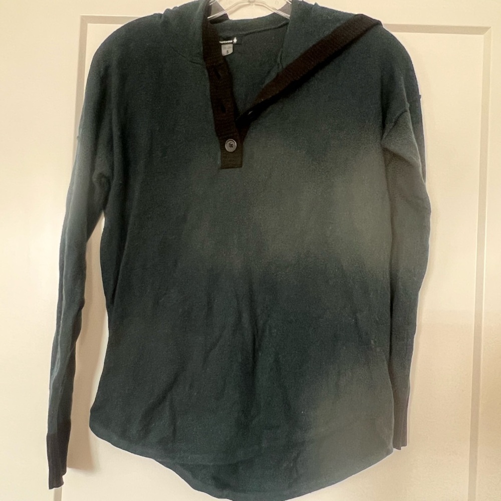 Smartwool Dark Green V-Neck Sweater